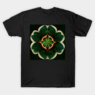 Jade flower mandala pattern T-Shirt